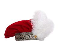 Sombrero Tudor Medieval - Sombrero Medieval De Terciopelo Con Plumas Tudor De 59 Cm | Sombreros Ďe Disfraz Đe Terciopelo Ḿedieval Vintage Plano, Disfraz D́e Ţudor Para Hombres Y Adultos Para T