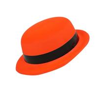 Sombrero único de plástico Homburger Rodeos de gángster Sombrero verde amplio coronado occidental para uso casual unisex sombreros de fiesta para niños adultos juguetes de peluche a granel cumpleaños