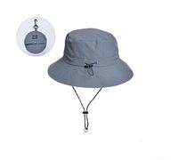 Sombrero unisex impermeable con diseño magnético de 3 pliegues, protección UV UPF50+, sombrero de sol de ala ancha para deportes al aire libre, pesca, senderismo, sombrero de cubo plegable (azul)