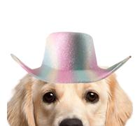 Sombrero vaquero gato | Divertido Halloween Cubre Chef Ajustable | Disfraz de Halloween Vaquero Gato para Pequeño Mediano Gran Cachorro Gatito Fiesta Cosplay Celebración Evento Fotografía