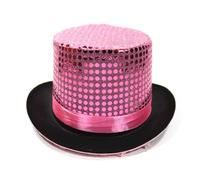 Sombrero Vaquero Mujer-Sombrero Alto, Sombrero de Jazz de Caballero británico, Sombrero de Mago, Sombrero de Lentejuelas de Rendimiento, Sombrero de bombín Alto de Seda para Lluvia