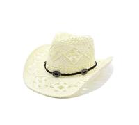 Sombrero Vaquero Occidente Ahuecado, Paja Moldeable para Playa y Senderismo