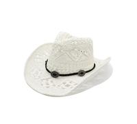 Sombrero Vaquero Occidente Ahuecado, Paja Moldeable para Playa y Senderismo