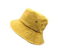 Sombrero Vaquero Unisex Lavado Antiguo Tejido Hueco Denim Solar Transpirable (Yellow, One Size)