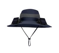 Sombrero Ventilador Alimentado por Energía Solar - Gorro De con Ventilador Solar - Gorro de ala Ancha Protección UV Transpirable para Playa Senderismo Viajes Exteriores