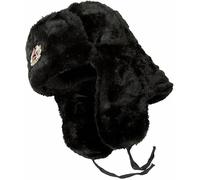 Sombrero vintage de piel del ejército soviético para hombre, sombrero de invierno cálido con insignia soviética, unisex, de piel sintética, estilo soviético, sombrero de invierno unisex, Negro, Talla