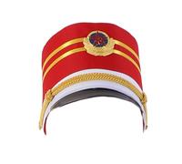 Sombrero vintage de tambor para Halloween, para niños, soldado, fiesta, marchas de banda, espectáculo, disfraz de fiesta de cosplay, tocado elegante