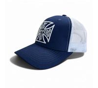 Sombrero West Coast Choppers og Cross blanco/marino