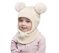 Sombrero y Bufandas Bebé Recien Nacido Invierno Cálidos Bufanda con Capucha Gorros de Punto Lindos Pasamontañas para Niño Niña