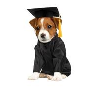 Sombrero y talar para perros, traje de graduación para mascotas con accesorios, juego completo con camisa de como ropa de animales para gatos pequeños, razas de perros pequeños y días festivos