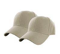 Sombreros Al Aire Libre Sombrero De Verano Deportes De Verano Color Béisbol Sólido 2 Piezas Gorra Casual Gorra De Béisbol Hombres Gorra De Béis, beige, Talla única