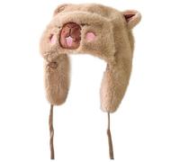 Sombreros Borrosos De Kapibala De Los Niños, Sombrero Ruso Acogedor De Ushanka del Invierno Que Completa Un Ciclo Los Sombreros De Orejera del Esquí