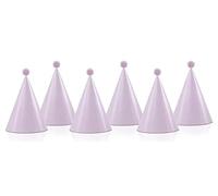 Sombreros con pompones rosa claro (1 unidad/6 unidades).
