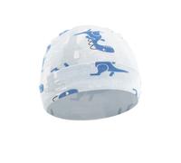 Sombreros de algodón agradable a la piel, transpirable, suave, para recién nacidos, guardería, hospital, para niños y niñas de 0 a 6 meses, algodón suave, Dinosaurio azul claro, Talla única