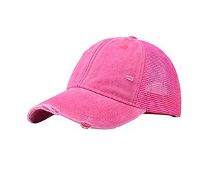 Sombreros de béisbol para hombre y mujer, con hebilla de mezclilla, sombrero, armario, sombrero, bastidores para gorras de béisbol, hot pink, Talla única