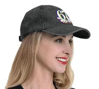 Sombreros de béisbol para mujer, retro, a la moda, con protección solar, para mujeres, jóvenes, adolescentes, senderismo, pesca, camping, picnic, viajes, deportes, playa, escalada, Negro