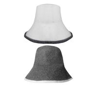 Sombreros De Cubo De 2 Piezas, Gorros De Sauna De Fieltro Absorbente, Sombreros De Sauna De Felpa, Unisex, Sombreros De Cubo Reutilizables, Accesorios De Sauna