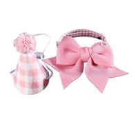 Sombreros de cumpleaños para mascotas Papillon - Lindo gato escocés, tocado para perros | Disfraz reutilizable con collar ajustable, suministros para gatos, perros pequeños, perros