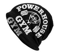 Sombreros de Hombre Hechos de algodón Puro, Powerhouse Gym Skullies Beanies Caps para Hombres y Mujeres Unisex Invierno Cálido Gorro de Punto Adulto Culturismo Fitness Músculo Gorro, Regalo