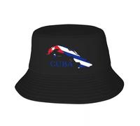 Sombreros de Hombre Hechos de algodón Puro, Sombrero de Cubo Personalizado con Mapa Cubano de Cuba para Mujeres y Hombres Impreso en Verano Playa Sol Pesca Gorra, Regalo
