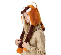 Sombreros de invierno de animales para niños | Sombrero con forma de mapache grueso - Sombrero de invierno de peluche animal | para mujeres y niñas al aire libre cosplay fiesta invierno fiesta diaria