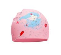 Sombreros de natación para niños - Capas de baño de dibujos animados | Sombrero de natación de silicona impermeable, sombrero de piscina liviano para niñas, equipo de natación para niños para diversió