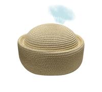 Sombreros de Paja con Estilo de Boina para Mujeres - Elegante Estilo Vintage con Tejido a Mano y Transpirable,Sombrero de Verano con un Toque Vintage,Para Citas, Compras, Viajes Y Vacaciones Durante E