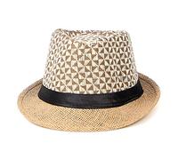 Sombreros De Paja Gorra De Mujer Sombreros De Paja para Hombre, Sombrero Fedora De Panamá, A Cuadros, De ala Corta, para Hombre, Gorra De Jazz, Gorra De Playa para El Sol, Sombrero para El S