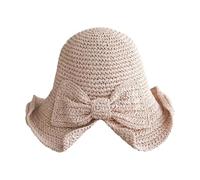 Sombreros de Paja para Mujer,Plegable con, ala Ancha Resistente a Rayos UV - Sombrero Tipo de Playa,para Clima Cálido, Vacaciones, Playa y Jardinería