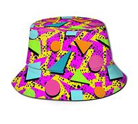 Sombreros de pescador a la moda, plegable, para exteriores, para mujeres y hombres, clásico 80s Memphis, talla única