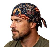 Sombreros de pirata para adultos | 250 sombreros patrióticos conmemorativos | Sombrero de calavera con bandera de águila y águila para hombre, para bicicleta, ciclismo, escenario, actuaciones,