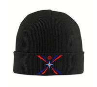Sombreros de Punto Personalizados Sombrero de Bandera asiria Sombrero de Punto Fresco Hombres Mujeres Unisex Arameo Orgulloso Cálido Invierno Calaveras Gorros Regalo Deportivo
