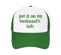 Sombreros de Sol de Malla Mi Marido Letras Verdes Sombreros de Hip Hop de Verano para Hombres y Mujeres y2k Gorra de béisbol de Roca KPOP