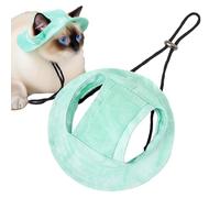 Sombreros de Sol para Gatos - Gorro Ajustable para Gato con Agujeros para Orejas - Visera Transpirable De Protección Solar para Cumpleaños Disfraces Exteriores Camping Playa Parque Jardín