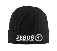 Sombreros de Sombrero de Jesús El Camino La Verdad La Vida Gorros de Gorro Estampado Otoño conHombre Retro Mujer Exterior Cálido Soft Cap