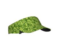 Sombreros de visera para mujer, diseño tropical de lagarto, verde lagarto, viseras deportivas para mujeres y hombres, gorras ajustables para correr, tenis, golf