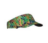 Sombreros de visera para mujer, lindo lagarto camaleón, hoja de plátano, viseras deportivas para mujeres y hombres, gorras ajustables para correr, tenis, golf, color negro