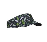 Sombreros de visera para mujer, lindo lagarto gecko verde, viseras deportivas para mujeres y hombres, gorras ajustables para correr, tenis, golf