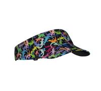 Sombreros de visera para mujer, lindos lentes de sol deportivos de color verde lagarto, para mujeres y hombres, gorras ajustables para correr, tenis, golf