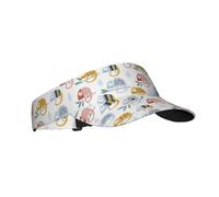 Sombreros de visera para mujer, versión Q, lindo camaleón, lagarto deportivo, para mujeres y hombres, gorras ajustables para correr, tenis, golf, color negro