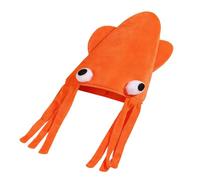 Sombreros divertidos | Disfraz de calamar transpirable de felpa, disfraz de gorras locas, para Halloween, Navidad, de cumpleaños, fotografía, espectáculos de escenario, niños, adultos y niños