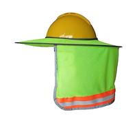 Sombreros duros con tira reflectante, cuello de ala ancha, protector para casco de seguridad, accesorio para cascos duros