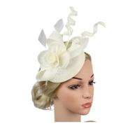 Sombreros Fascinators Sombrero tocado de flores for mujer, diadema con clips, sombrero pastillero, sombreros for fiesta té y cóctel for(Color 12)