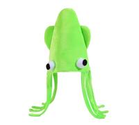 Sombreros locos para niños - Disfraz de calamar transpirable de felpa, sombrero novedoso de animales marinos, gorra suave y cómoda, accesorio de vestido de para Halloween, Navidad