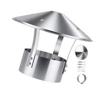 Sombreros para Chimeneas Ajustable, Sombreros para Chimeneas, Cubierta de Lluvia para Chimenea, Sombrero de Chimenea de Acero Inoxidable para Conductos de Extracción de Calderas(110mm/4.3in)