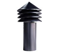 Sombreros para Chimeneas Resistentes a la Intemperie Sombrerete Chimenea Redondos Accesorios Chimenea de Aleación de Aluminio para Bungalós, Edificios Industriales(20cm/7.87in)