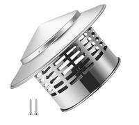 Sombreros para Chimeneas, Tapa de lluvia de Acero Inoxidable de 110/160/220/300 mm, Sombrero de Chimenea Tipo para Tubos de Estufa, Tubo de Ventilación(75mm(3inch))