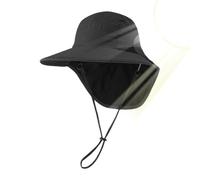 Sombreros para Hombre | ala Ancha Ajustable y Transpirable con Protector de,Sombrero para Playa - para Playa Exterior Senderismo Viajes Ciclismo Running