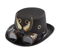 Sombreros steampunk para hombre, sombrero gótico para bailes de máscaras, accesorio gótico de Halloween, accesorios de baile para artistas teatrales, festivales de música, fiestas temáticas