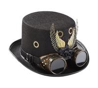 Sombreros steampunk para mujer, sombrero de disfraz de Halloween, accesorios de baile, cosplay, tocados para Halloween, artistas teatrales, viajes, festivales, asistentes, fotografía, fiesta temática
